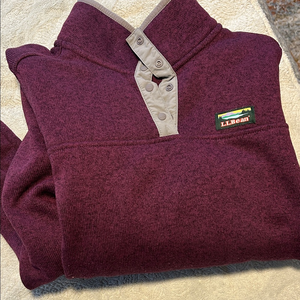 L.L. Bean Burgundy Sweater